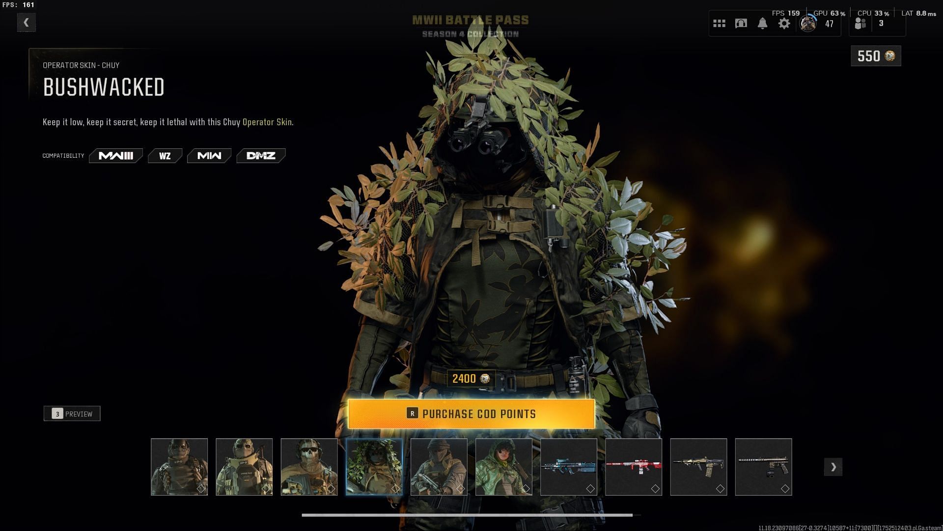 Procedure to acquire the Bushwacked skin (Image via Sportskeeda Gaming || Activision)